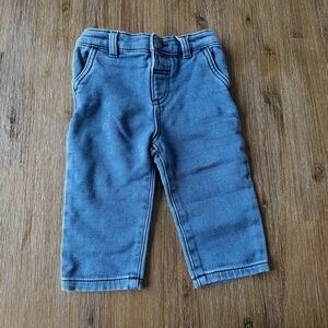 4/20$ Blue Baby Knit Jeans size 12-18 months